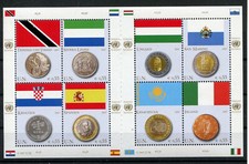Usado, UNO Wien 489/96 kleinbogen postfrisch / Flaggen + Münzen ................ 2/9112 comprar usado  Enviando para Brazil