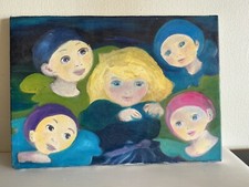 Peinture toile enfants d'occasion  Nice-