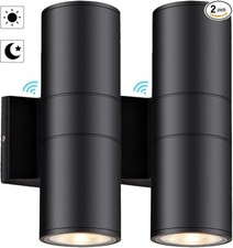 Sensor externo do crepúsculo ao amanhecer luz de parede LED pacote com 2 cilindros para cima e para baixo comprar usado  Enviando para Brazil