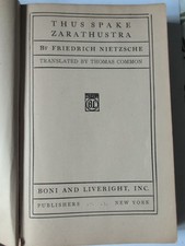 Thus spoke zarathustra d'occasion  Expédié en Belgium