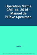 Operation maths cm1 d'occasion  France