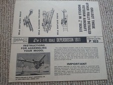 Bauplan modell deperdussin gebraucht kaufen  Schmölln