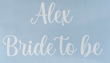Personalised bride vinyl for sale Personalised bride vinyl for sale  BURY ST. EDMUNDS