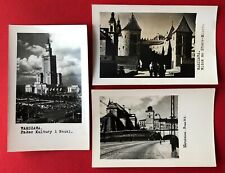 3 x zdjęcie AK WARSZAWA Warszawa ok. 1940 Pałac Kultury i Nauki, Widok na ( 104604 na sprzedaż  Wysyłka do Poland