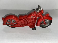 Motocicleta Hubley Vintage Indiana Harley Davidson PD Metal Fundido Vermelho comprar usado  Enviando para Brazil