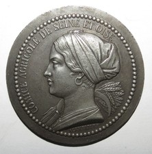 1852 médaille étain d'occasion  Pacy-sur-Eure