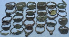 Lote de 30 anéis antigos de bronze/ferro comprar usado  Enviando para Brazil