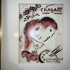Marc chagall lithograph for sale  LONDON