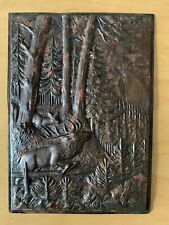 Metallplatte relief jagdmotiv gebraucht kaufen  Genthin