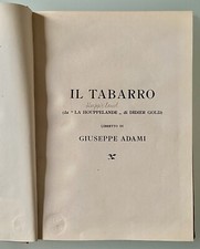 Tabarro g.puccini spartiti usato  Milano