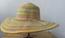 Chapéu de sol Jacobson OS Beachy Cottage costeiro boho chique verão arco-íris menina coco comprar usado  Enviando para Brazil