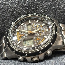 Relógio masculino Citizen Eco-Drive Skyhawk U600-S041341 46mm prata 18cm7,1 polegadas funcionando comprar usado Relógio masculino Citizen Eco-Drive Skyhawk U600-S041341 46mm prata 18cm7,1 polegadas funcionando comprar usado  Enviando para Brazil