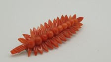 Brosche blatt koralle gebraucht kaufen  Hamburg