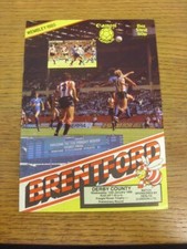 1986 brentford derby for sale  BIRMINGHAM
