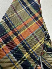 Gravata borboleta masculina Madras xadrez evento de casamento profissional elegante tons quentes preppy comprar usado  Enviando para Brazil