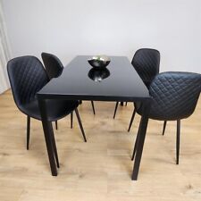Black glass dining for sale  HARROW