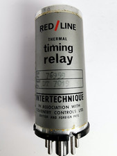 Relé de sincronización térmica vintage RED LINE DT7019 Intertechnique 230V 3A hecho en el Reino Unido segunda mano  Embacar hacia Mexico