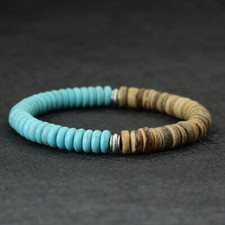 Bracelet perles howlite d'occasion  Bordeaux-