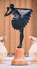 Art deco spelter for sale  NEWENT