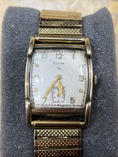 Relógio de pulso masculino ELGIN DuraPower ELGIN cal.554 folheado a ouro meados do século comprar usado  Enviando para Brazil