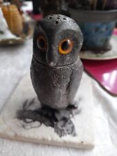 Silver tone owl for sale  NEWBURY