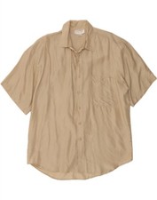 Usado, Camisa masculina manga curta GORDON bege grande seda BB02 comprar usado  Enviando para Brazil