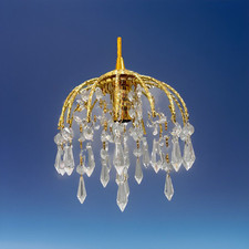 Candelabros pequenos estilo burlesco vitoriano vintage vidro cristal luzes pendentes 6”D comprar usado  Enviando para Brazil
