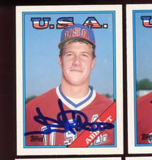 1988 Topps Traded USA OLYMPIC TEAM AUTOGRAFADO ASSINADO Jim Abbot novato comprar usado  Enviando para Brazil