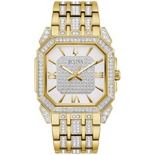 Bulova mens crystal for sale  USA