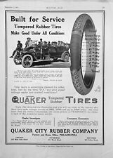 Pneus de borracha temperada 1915 Ad Quaker City Rubber Co Philadelphia PA comprar usado  Enviando para Brazil