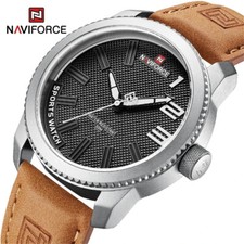 Relógio de pulso masculino NAVIFORCE quartzo casual pulseira de couro mostrador de números grandes comprar usado  Enviando para Brazil