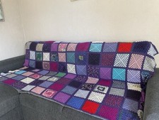 Häkeldecke handarbeit patchwo gebraucht kaufen  Flensburg