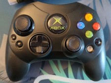 Controle Xbox original Microsoft tipo S preto com cabo separador funcionando comprar usado  Enviando para Brazil