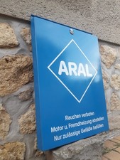 Emailschild aral gebraucht kaufen  Crossen
