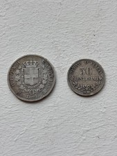 Lira centesimi 1863 usato  Milano