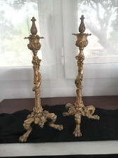 Paire chandeliers bronze d'occasion  Lacanau