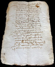 Antique manuscript 1500s for sale  Kansas City