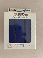 Sizzix alphabet numbers for sale  BENFLEET