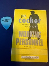 JOE COCKER - palheta de guitarra (1 palheta) e passe (1 passe) combo! VENDA!!!!!, usado comprar usado  Enviando para Brazil