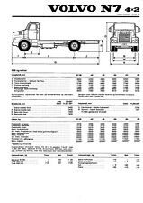 VOLVO TRUCK / TYPE N 7  ( 4 X 2 ) FICHE TECHNIQUE de  1973 / NORSKA comprar usado  Enviando para Brazil