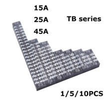 Faixa de barreira terminal bloco terminal parafuso linha dupla 600V 3-12 posições 15-45A comprar usado  Enviando para Brazil