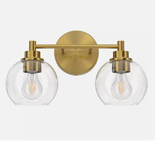 Brass glass light for sale  Marion