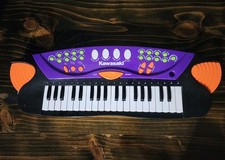 Antigo Kawasaki Música SS Teclado Piano Infantil Roxo 37 Teclas Reprodução de Disco FUNCIONA comprar usado  Enviando para Brazil
