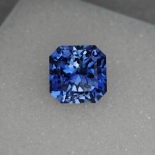 Piedra preciosa suelta certificada AAA+ 9,84 quilates zafiro azul cachemira corte Asscher segunda mano  Embacar hacia Mexico