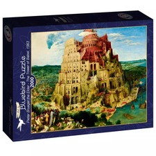 Puzzle 2000 elementów. Wieża Babel, Piotr Brueghel, 1563, używany na sprzedaż  PL