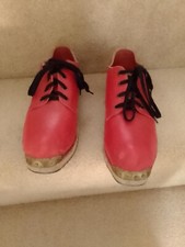 Red clogs leather for sale  HASSOCKS