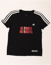 Camiseta Adidas Feminina Gráfica Reino Unido 12/14 Média Preta Algodão BN57 comprar usado  Enviando para Brazil