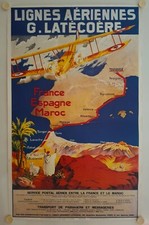 Affiche lignes aériennes d'occasion  La Courtine