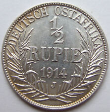 Monedas Alemán África Oriental Guilelmus II 1/2 Rupie 1914J En Extremely fine segunda mano  Embacar hacia Argentina