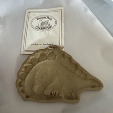 Bolsa marrom estegossauro dinossauro biscoito arte e artesanato molde vintage com livreto comprar usado  Enviando para Brazil